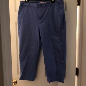 Coldwater creek capris periwinkle blue